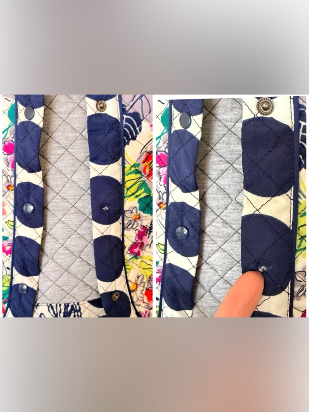 ANTHROPOLOGIE ISANI Salta Quilted Floral Polka Dot Jacket Size 2 - Picture 11 of 11